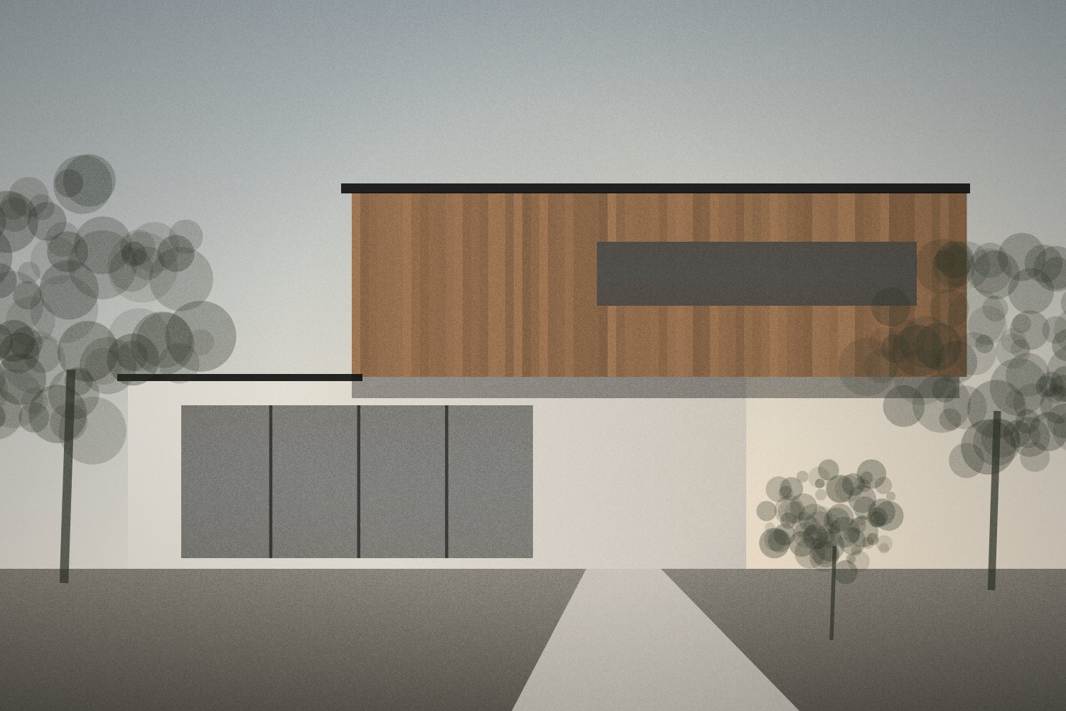 Illustrative modern house; not an actual listing