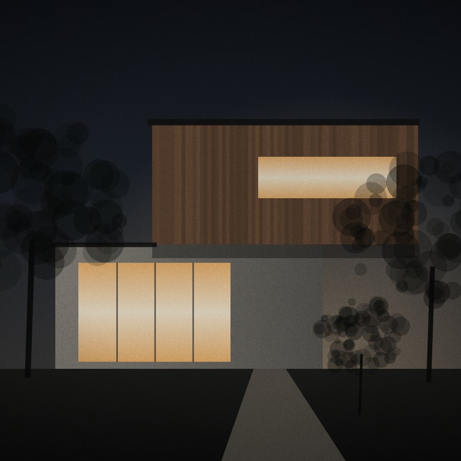 Illustrative modern house; not an actual listing