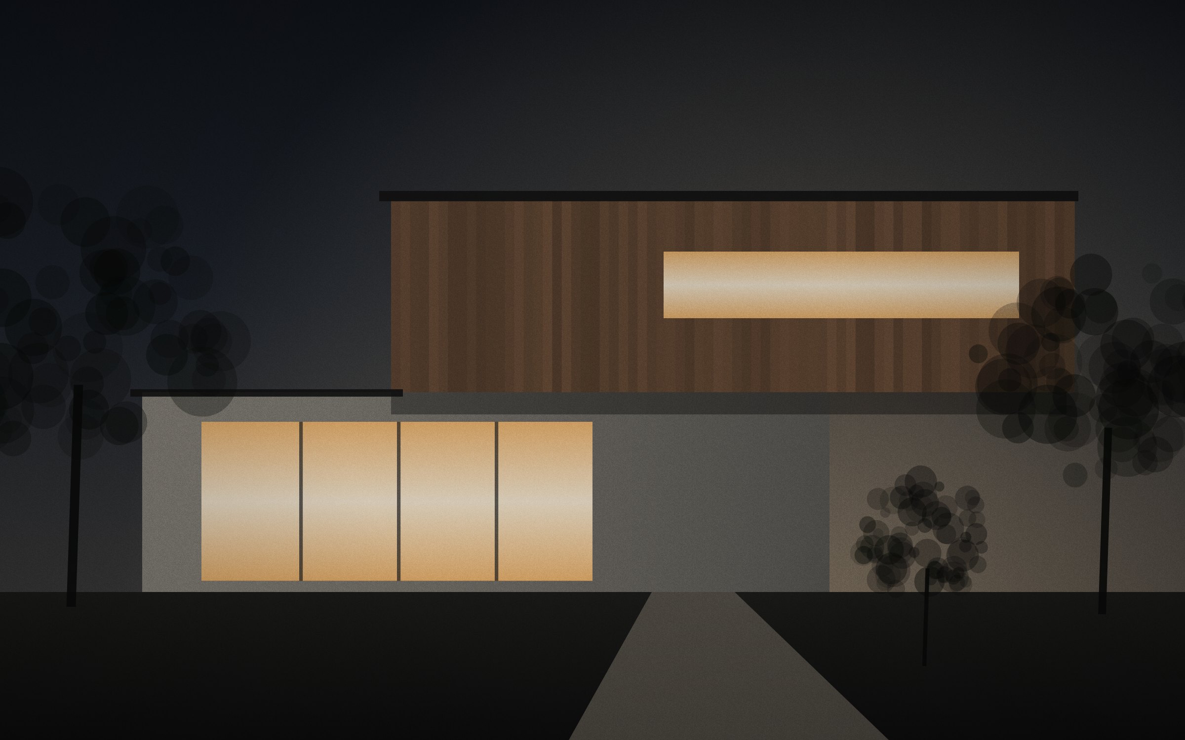 Illustrative modern house; not an actual listing